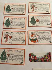Lot of 22 Vtg OLD Unique CHRISTMAS  GIFT TAGS  CARDS