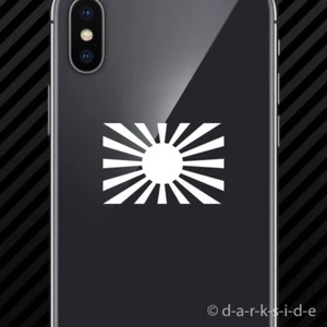 (2x) Rising Sun Flag Cell Phone Sticker Mobile Imperial Japanese - Foto 1 di 22