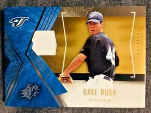 2005 Upper Deck SPX #28 Dave Bush Game Used Worn Jersey Relic Card /199 Rare - Picture 1 of 2