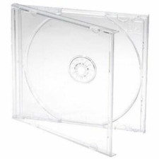 25 Standard 10.4mm Single Clear CD DVD Jewel Cases Clear Tray Hold 1 Disc