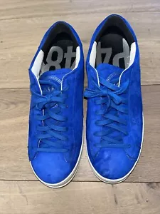 P448 Herren John Abgenutzt Blau Wildleder Schuhe Hergestellt in Italien Größe 43 US 10,5 - Bild 1 von 18