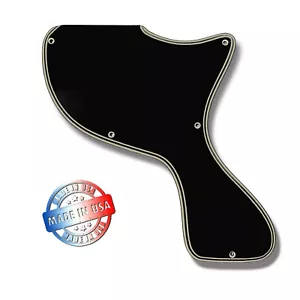 5 ply Black/Cream WIDE BEVEL Pickguard for Epiphone Les Paul Junior Special HB - Picture 1 of 6