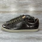 True Religion Mens Brown Leather Low Top Sneakers Size 9