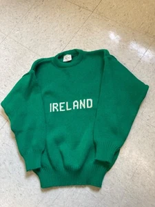 Blarney Woollen Mills Kids Aran merino wool Cardigan Sweater Ireland size 3 - 4 - Picture 1 of 3