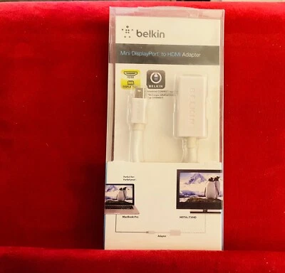 Belkin Mini Displayport to HDMI Adapter, White - F2CD021EB - Image 1 of 3