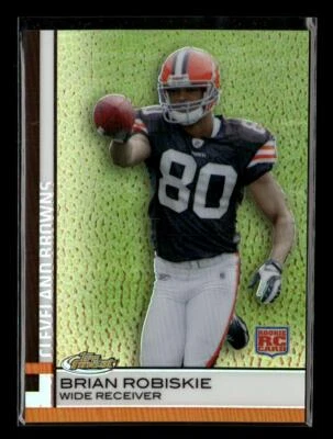 2009 Finest #67 Brian Robiskie Pigskin Gold Refractors #/25 - Image 1 of 2