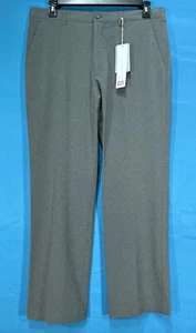 NWT CUTTER & BUCK CB DryTec BAINBRIDGE PANTS Grey STRETCH Poly Knit GOLF 34/30 - Picture 1 of 5