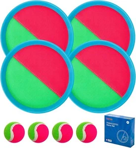 Toss and Catch Ball Game Set,Outdoor Games Toys, Playground Balls, Blue 4 - Picture 1 of 6