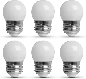 7.5W E26 Base S11 Frost Specialty LED Light Bulb, 6-Pack - Picture 1 of 12