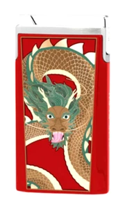 Elie Bleu Limited Edition Red Dragon J-15 Torch Lighter, EBJ1577, New In Box - Picture 1 of 9