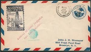 Estados Unidos - Zeppelin - Aerograma 5ç - 1929 marca "Aeronautical Exposition.. - Imagen 1 de 1