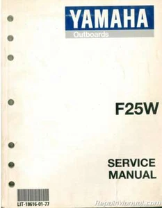 Yamaha F25W 1998 cuatro tiempos usado manual de servicio del motor fueraborda - Imagen 1 de 1