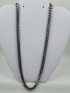 Catena maglia cubana da uomo in argento sterling 925 22" 9,0 m - Foto 1 di 3