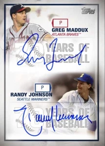 [DIGITAL CARD] Topps Bunt Maddux Johnson 70 Years Baseball 21 S4 Blue Dual Sig - Picture 1 of 1