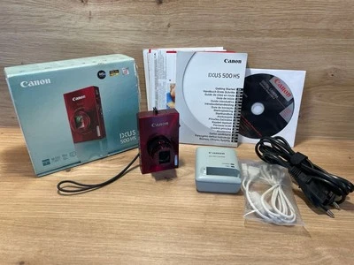 Canon IXUS 500 HS Digitalkamera- ROT 10 MP/12-fach opt. Zoom | LESEN ⭐️ | GUT ✅ - Bild 1 von 4