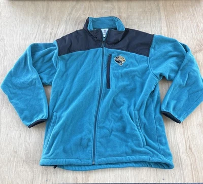 Vintage NFL Jacksonville Jaguars Fleece Jacket Women's Soft Zip Sz Large Y2K - Image 1 of 4
