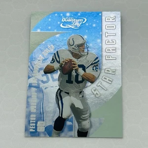 Peyton Manning 2001 Quantum Leaf Star Factor Insert #/2000 Colts HOF - Bild 1 von 5