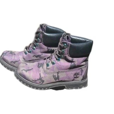 Timberland A25E3 женщин фиолетовый камуфляж ботинки размер 7 - Изображение 1 из 4