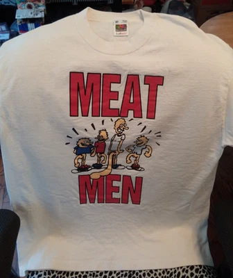 CAMISETA VINTAGE MEATMEN AÑOS 80 90 XL PUNK HARDCORE RARA HECHA EN ESTADOS UNIDOS NECROS Foto 1 de 3