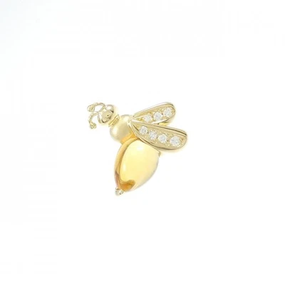 Auténtico broche de citrino de abeja 750YG 2,00 CT #260-007-891-9297 Foto 1 de 3