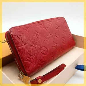 Excellent Condition A Louis Vuitton Zippy Wallet Empreinte Red From Japan - Picture 1 of 11