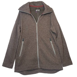 Stio Jacke Damen Small Sweetwater Fleece Full Zip Taschen braun - Bild 1 von 5