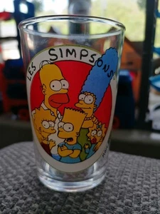 The Simpsons Les Amora Mustard Glass Faces Of Bart French Rare Collectable - Picture 1 of 6