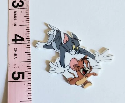 TOM AND JERRY, Carrete de Insignia, Maestro, Enfermera, Porta Insignia de Identificación, DIBUJOS ANIMADOS, Gato, Perro Foto 1 de 2