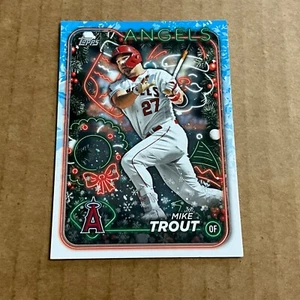 2024 Topps Holiday # H27 Mike Trout Los Angeles Angels - Picture 1 of 2