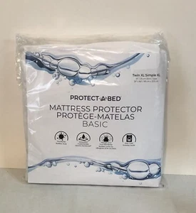 Protect A Bed Twin XL White Mattress Protector Basic - Picture 1 of 4