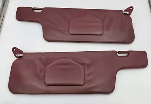 1984-1989 Nissan 300ZX 2+2 LH RH Sunvisors OEM Red - Foto 1 di 8