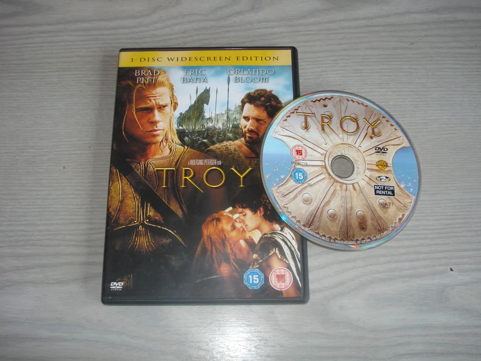 TROY - Widescreen DVD movie PAL brad pitt eric bana orlando bloom 7321901284119 - Image 1 of 1