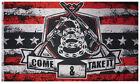 Come & Take It Militia Gadsden Snake Rifle 100D Poly Nylon 4x6 4'x6' Flag Banner
