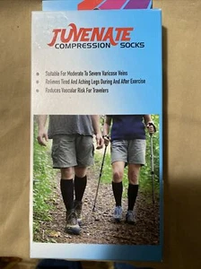 Juvenate Compression Socks Black Size Large - Picture 1 of 3