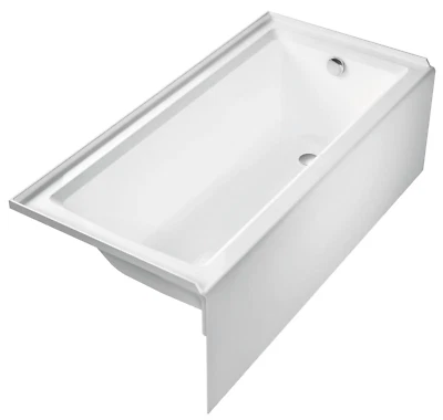 Carver Tubs-ALR6030- Alcove Bathtub w/ Chrome Drain/Overflow- Right Hand Drain - Image 1 of 3
