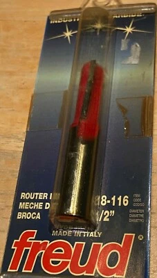 18-116 FREUD PUNTA DE CARBURO NARIZ REDONDA BROCA ROUTER, 1/2", NUEVO Foto 1 de 2