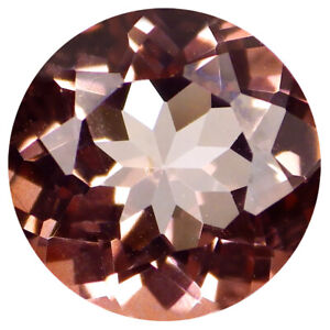 3.02 ct Incredible Round (9 x 9 mm) United States Peach Pink Salmon Ice Topaz