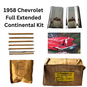1958 NOS Chevrolet Impala Full Extended Continental Kit Foxcraft - Picture 1 of 7