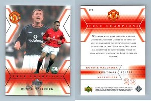 Ronnie Wallwork #128 Manchester United 2001-2002 Upper Deck Trading Card