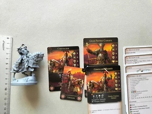 CHEVALIER MINIATURE+CARTE FRANCAIS/NOVA AETAS RENAISSANCE G211 - Imagen 1 de 2