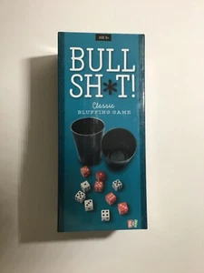 Go! Games Bullsh*t Sh*t Classic Bluffing Game Liars Dice Game 8+ NEW - Picture 1 of 11