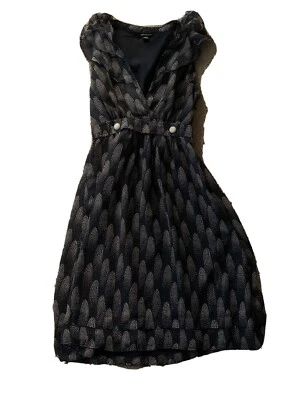 Vestido recto sin mangas con estampado geométrico azul I Heart Ronson, XS Foto 1 de 4