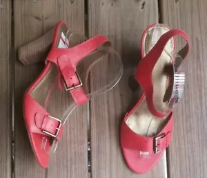 Circa Joan & David Jamine Womens Pink Leather Open Toe High Heel Sandals size 11 - Picture 1 of 10