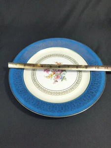 Elegante Plato Tirschenreuth Baviera 11" Alemania EE. UU. Zona con incrustación de oro - Imagen 1 de 9