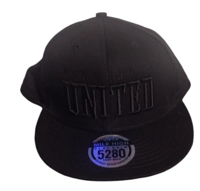 Кепка бейсболка регулируемая черная Minnesota United FC Soccer MLS - Изображение 1 из 4