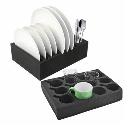 SET Wamovo Wohnwagen Wohnmobil Geschirrhalter Tassenhalter Tellerhalter Halter - Bild 1 von 4