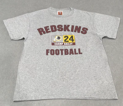 Camisa De Colección Washington Redskins Para Hombres Gris Mediano NFL Fútbol Campeón Bailey Años 90 Foto 1 de 4