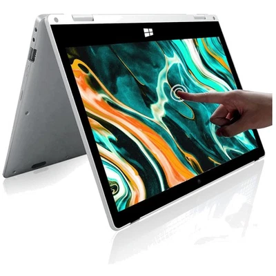 Portátil 11.6" Pantalla Táctil Windows Portátil - 256GB SSD, 4GB RAM, 360° Convertible Foto 1 de 4