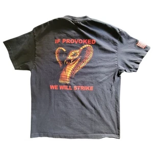 Vintage UAW Veterans If Provoked We Will Strike T-Shirt Erwachsene XL schwarz Made in USA - Bild 1 von 8