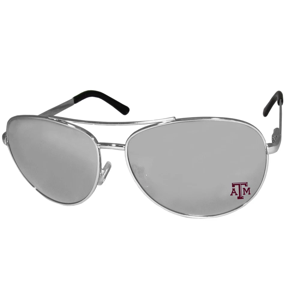 Gafas de sol NCAA Fan Shop Texas A&M Aggies aviador talla única plateadas Foto 1 de 1